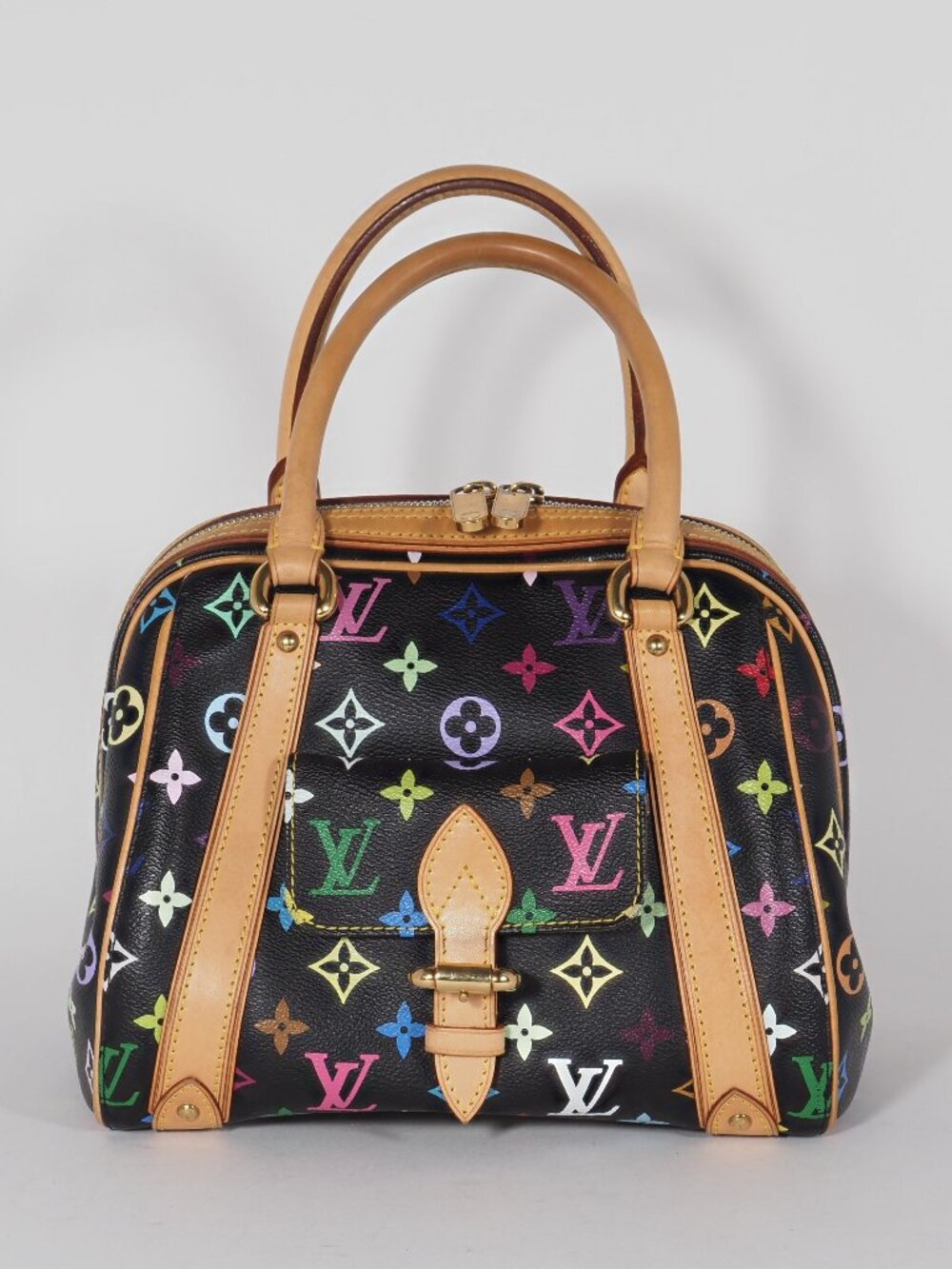 Louis Vuitton Multicolore Black Priscilla PM Monogram Handbag